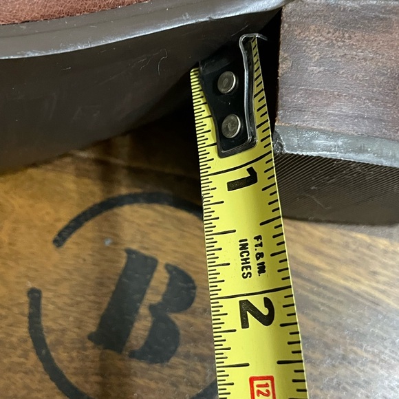 CHARLES DAVID Brown Tan Buckle Moto Sherpa Lined Boots Size 37 US 6.5 - Picture 7 of 16